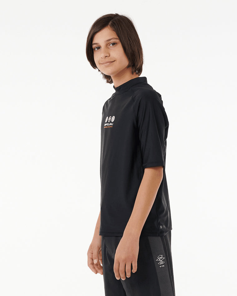 Boys Future Evolution Upf Short Sleeve Rashie