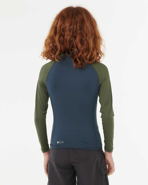 Boys Shock Upf Long Sleeve Rash Vest