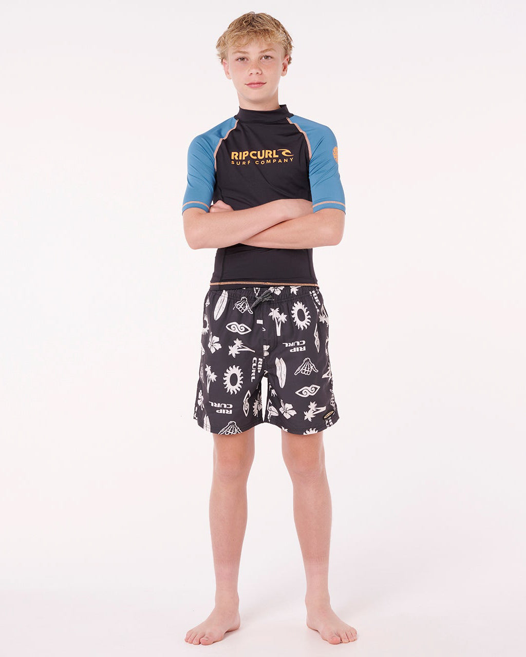 Boys Shock Upf Short Sleeve Rashie