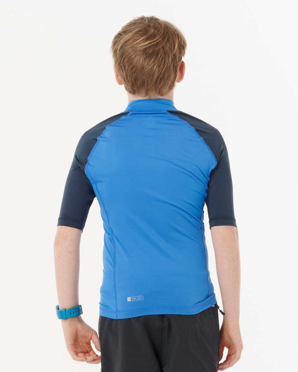 Boys Shock Upf Short Sleeve Rash Vest