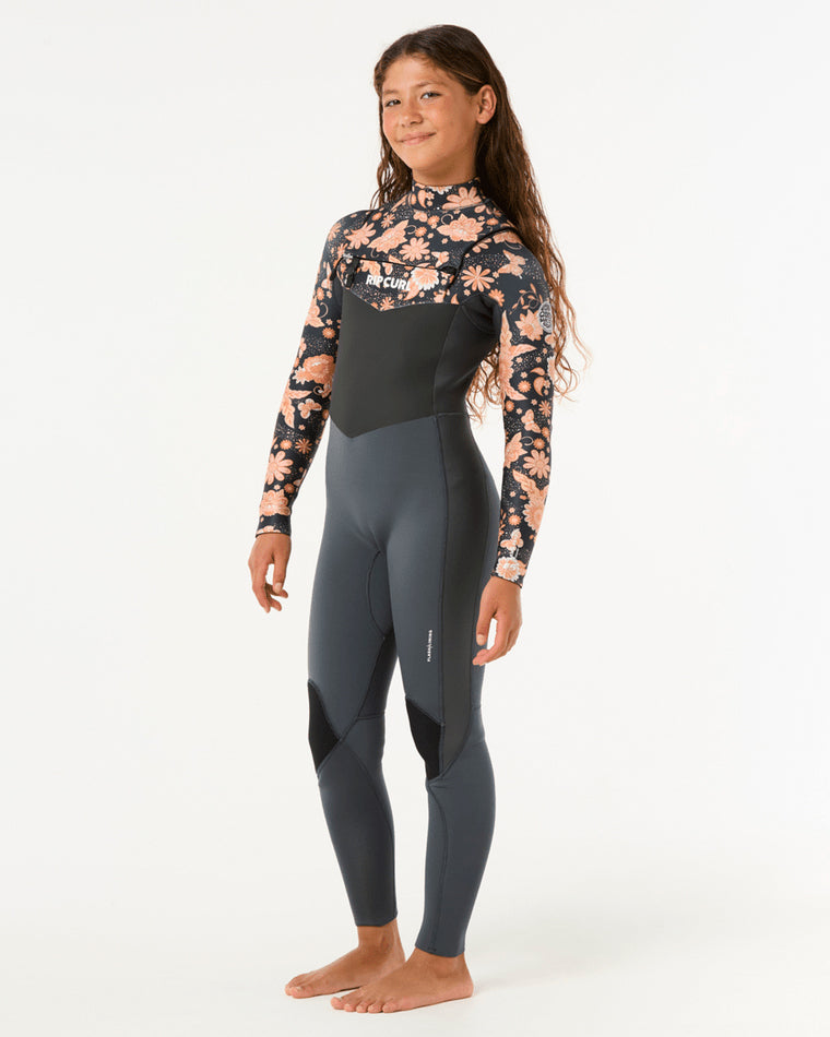 Girls Dawn Patrol Chest Zip 3/2 Gb Steamer