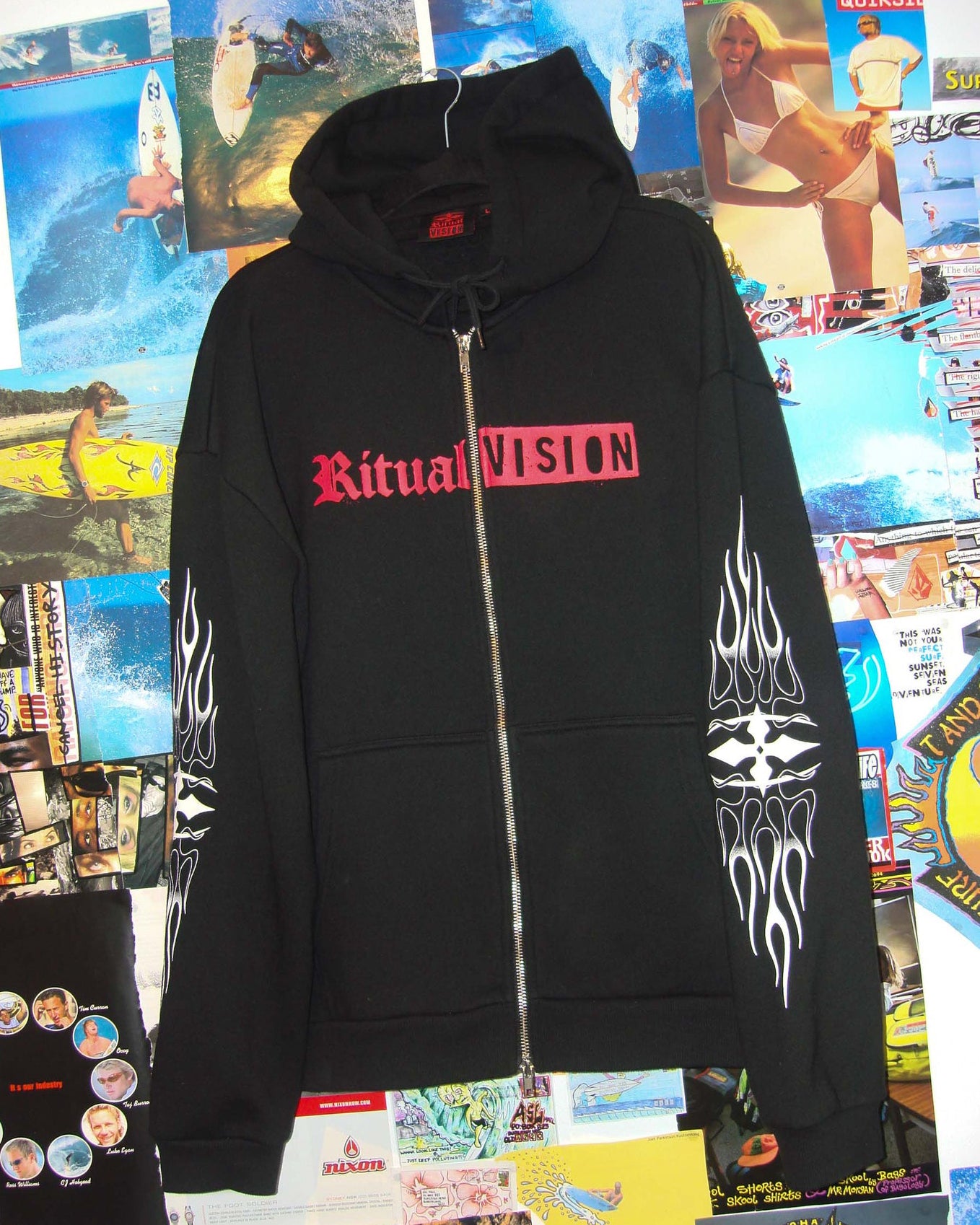 Flame Zip Thru Fleece