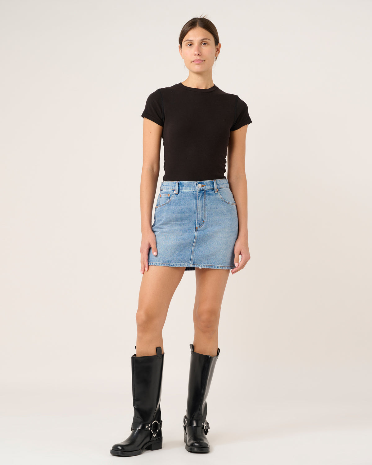 90S Relaxed Mini Skirt
