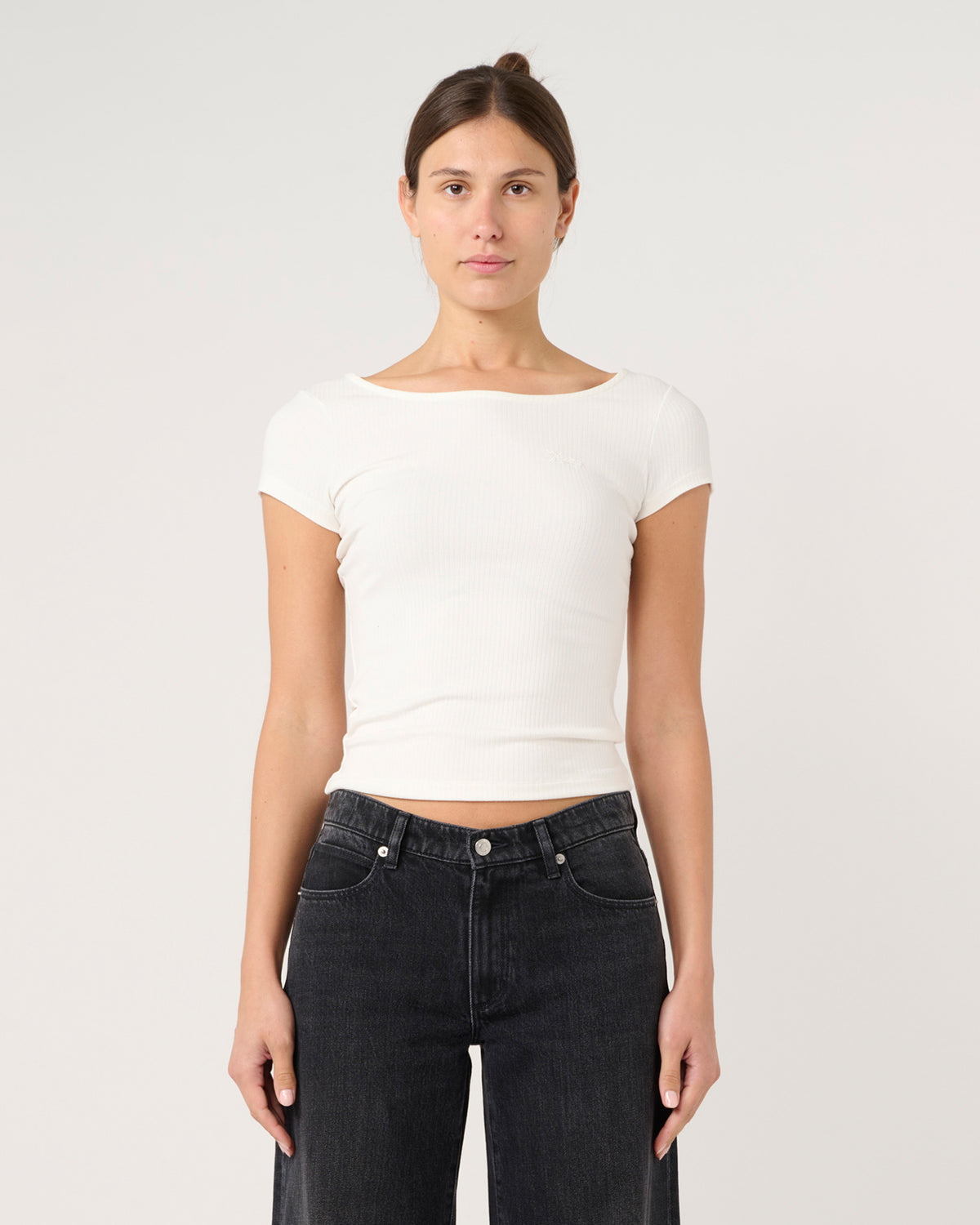 Pointe Rib Baby Tee