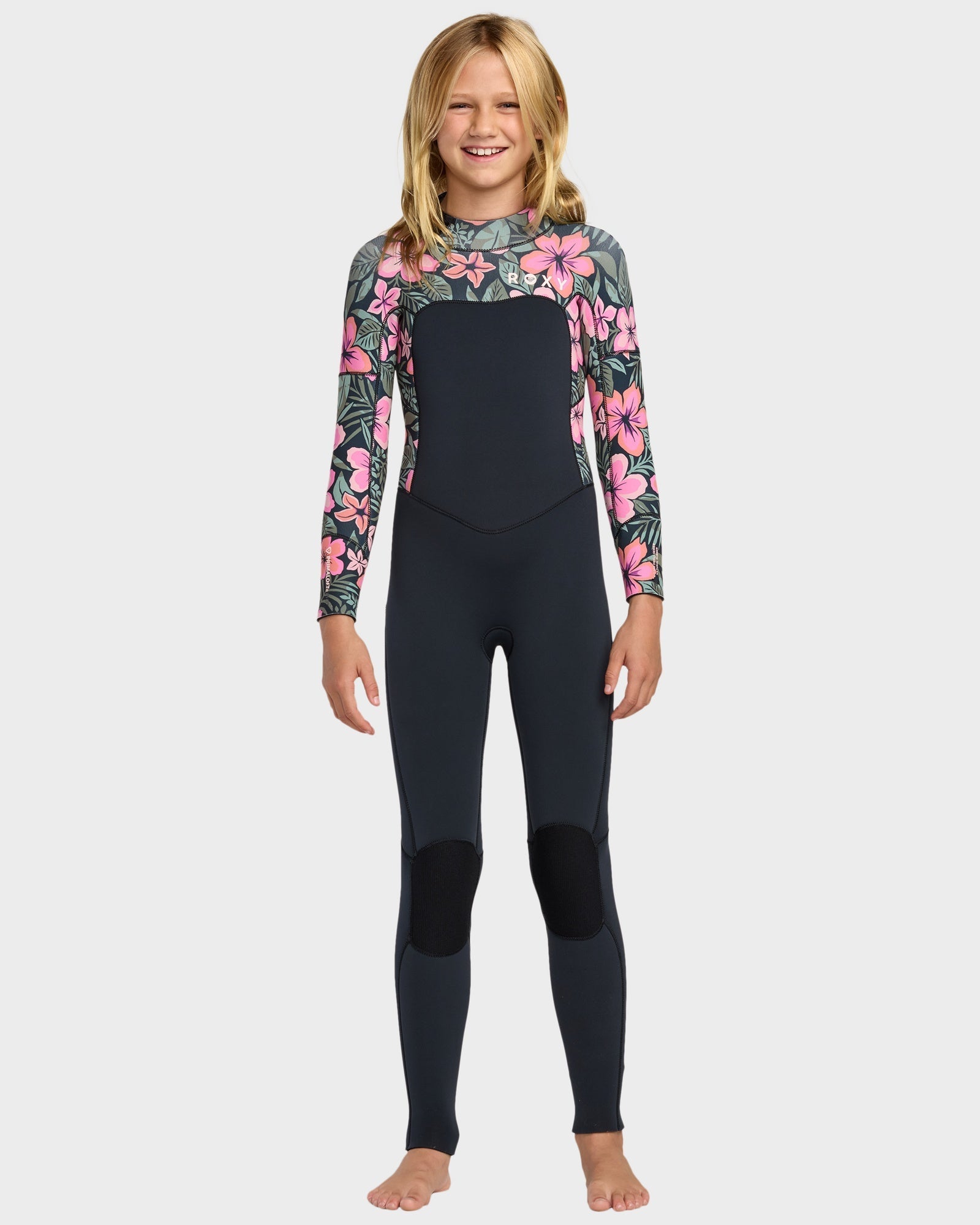 Girls 4/3 Swell Natural Back Zip Fullsuit