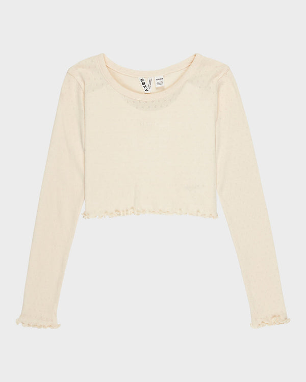 Girls Hey Yeah Yeah Long Sleeve Pointelle Tee