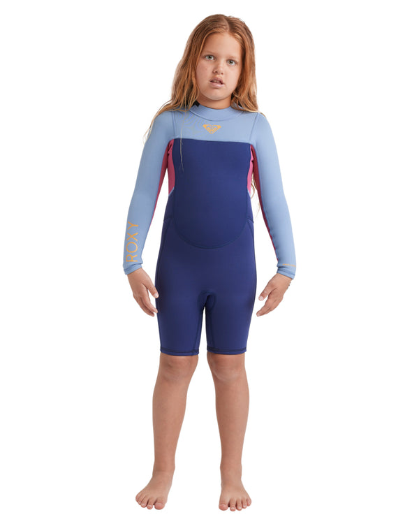 Girls 2/2 Prologue Back Zip Long Sleeve Springsuit Flat Lock