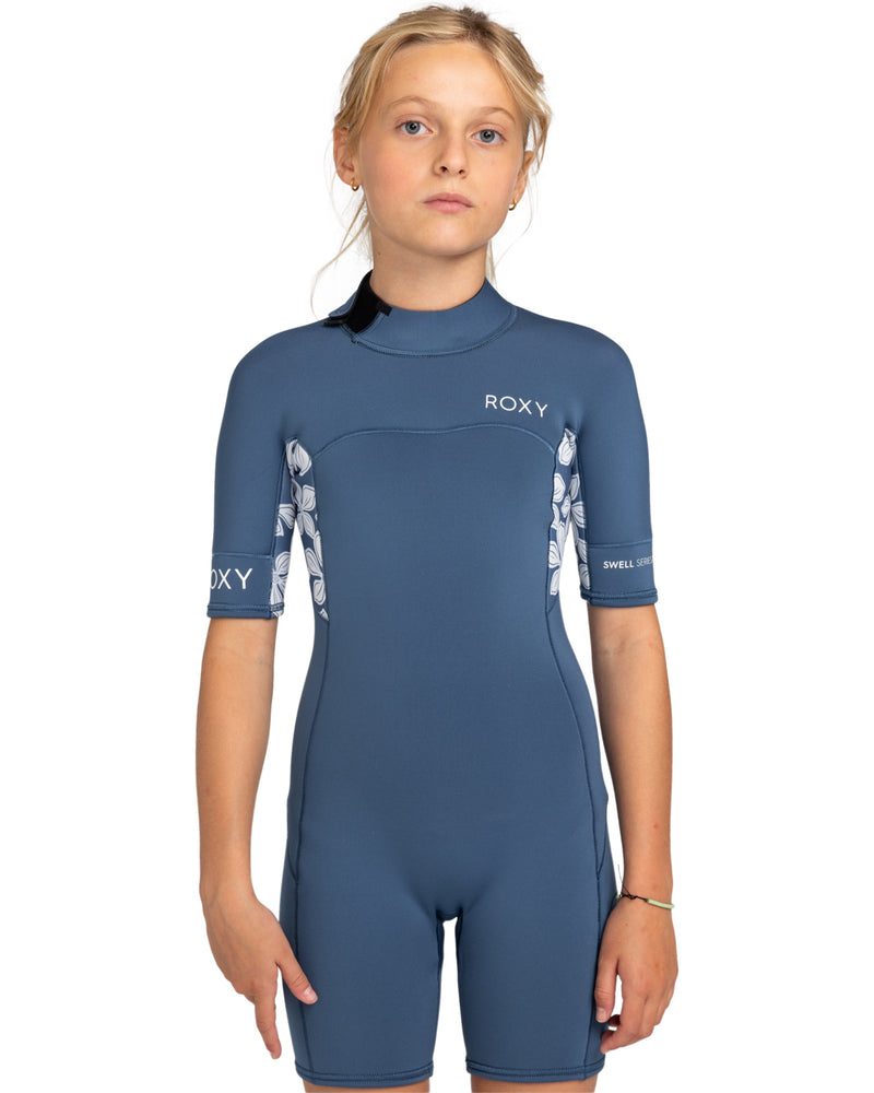 Girls 2.0 Swell S Short Sleeve Back Zip Qloc Springsuit