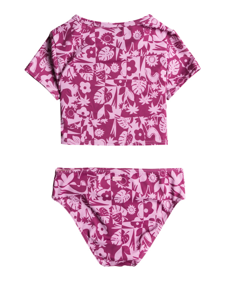 Girls Slice Of Paradise Crop Swim Set