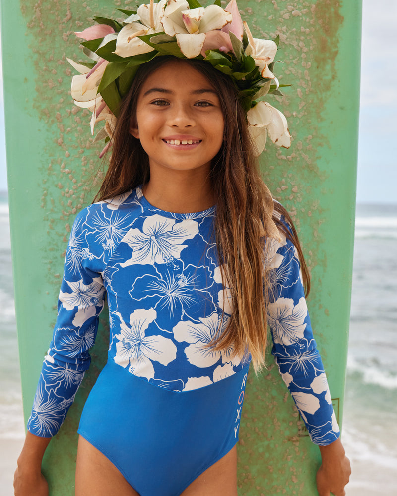 Girls Hippy Hibiscus One Piece