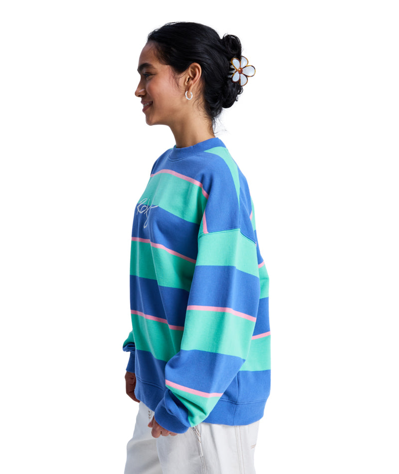Strictly Stripes Oversized Crew