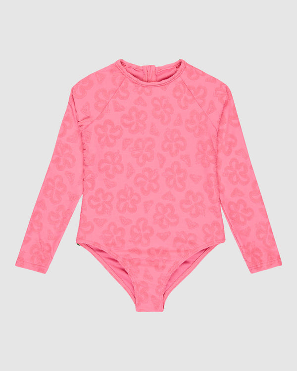 Tots Flip Flower Swim Onesie
