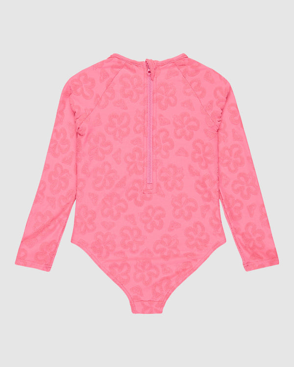 Tots Flip Flower Swim Onesie