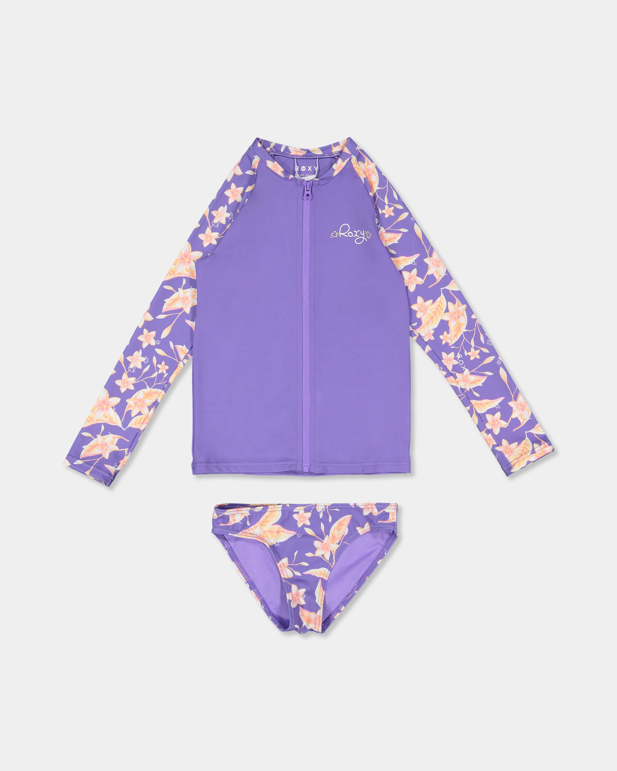 Tots Plumeria Love Long Sleeve Lycra Set