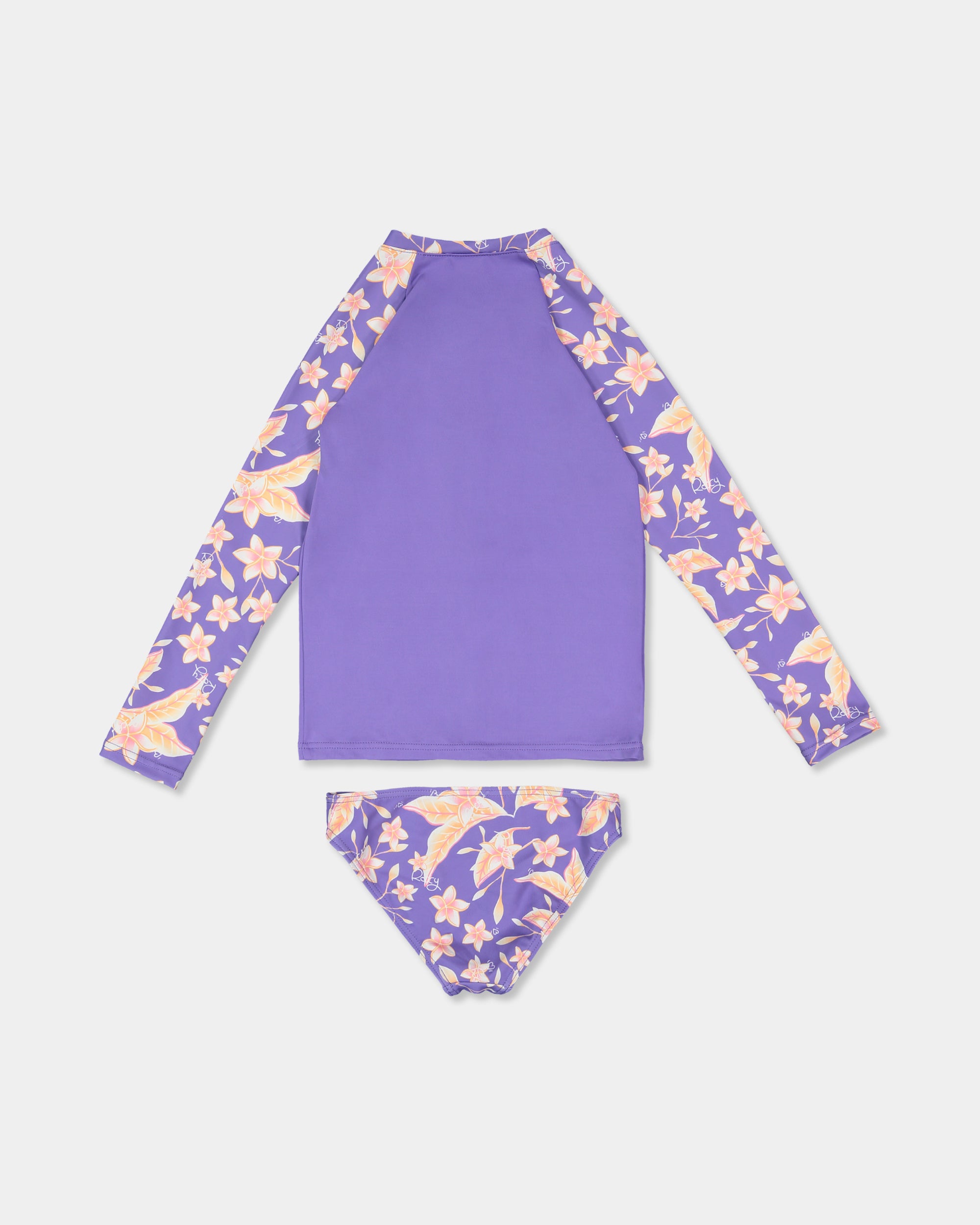 Tots Plumeria Love Long Sleeve Lycra Set