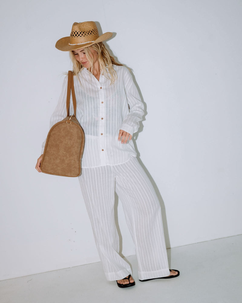 Aria Suede Weekender Bag