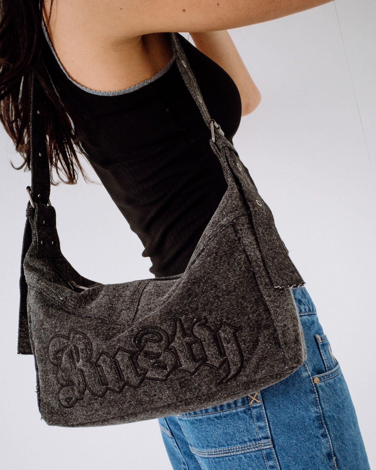 Roxanne Denim Shoulder Bag