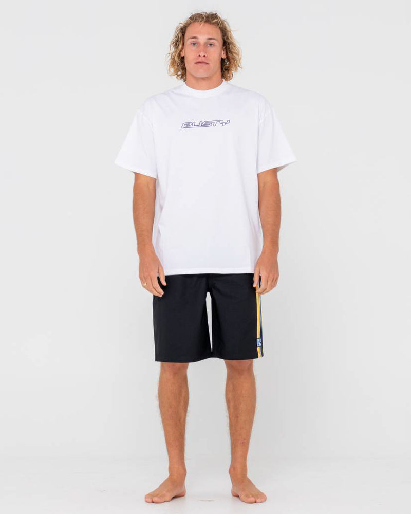 Burnt Rubber Elastic Boardshort