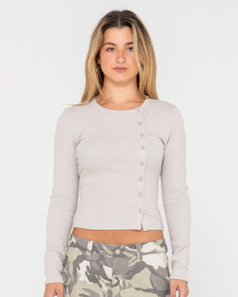 Button Up Long Sleeve Top
