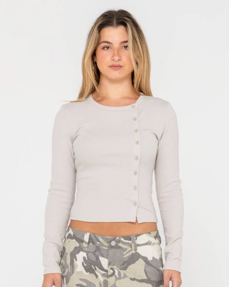 Button Up Long Sleeve Top