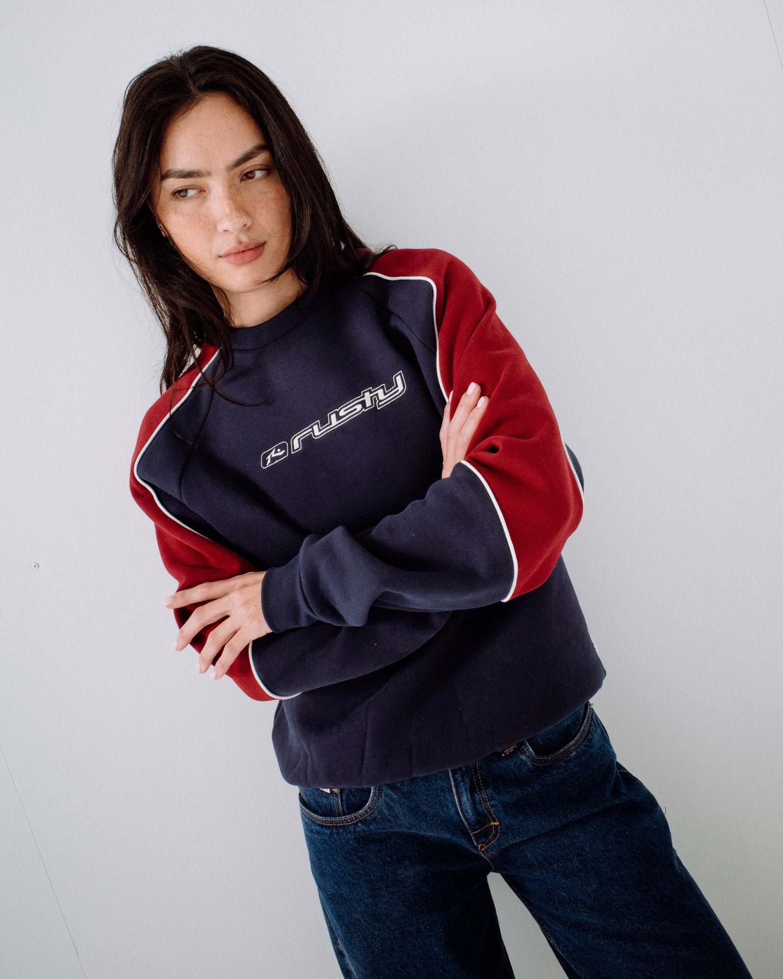 South Of The River Oversize Crew Fleece