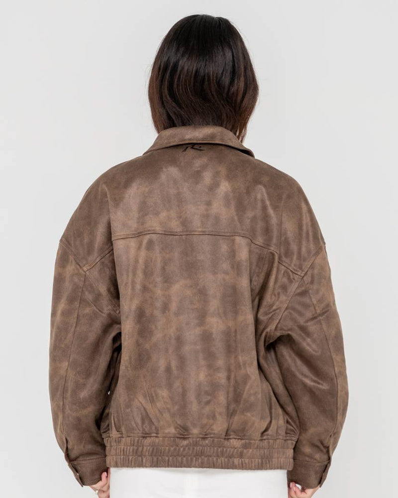 Back Street Faux Leather Jacket