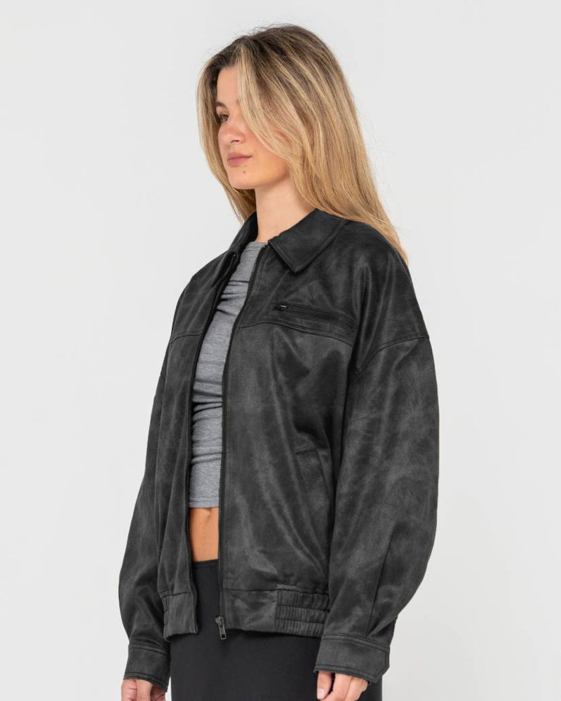 Back Street Faux Leather Jacket