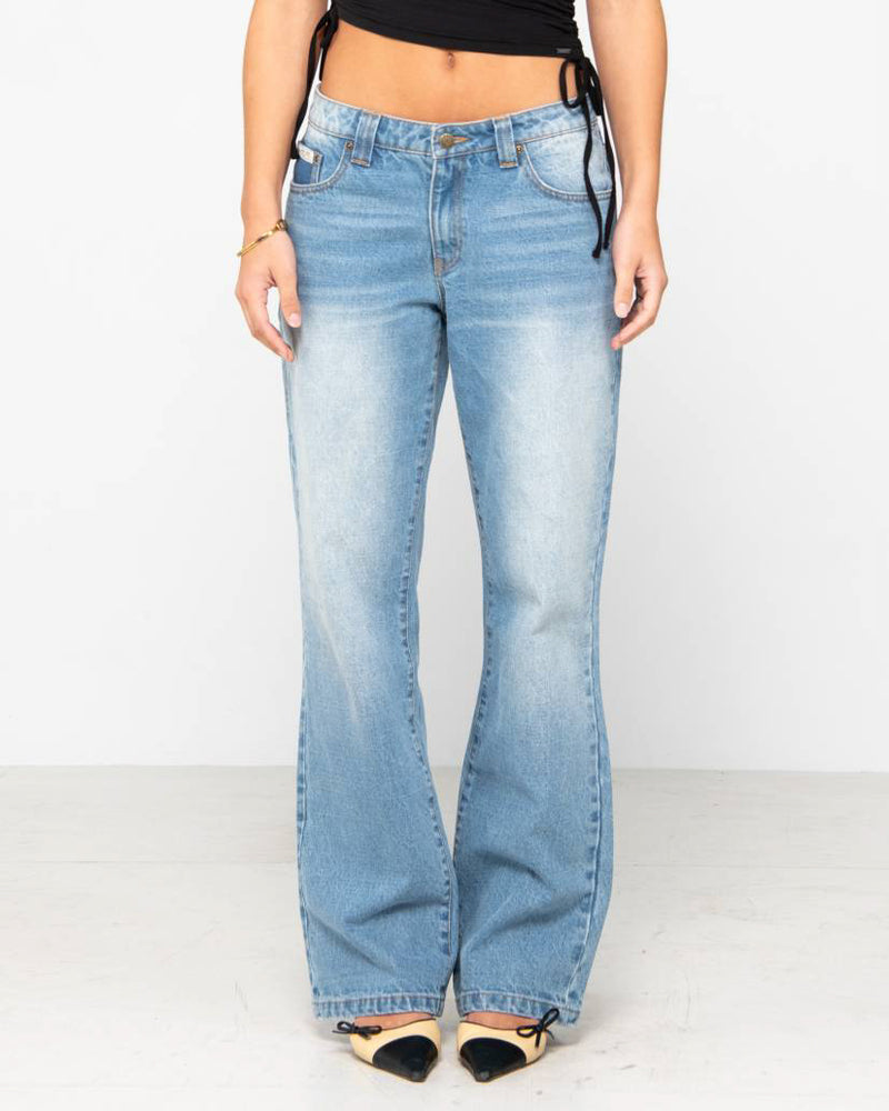 Low Rise Straight Leg Denim Jean