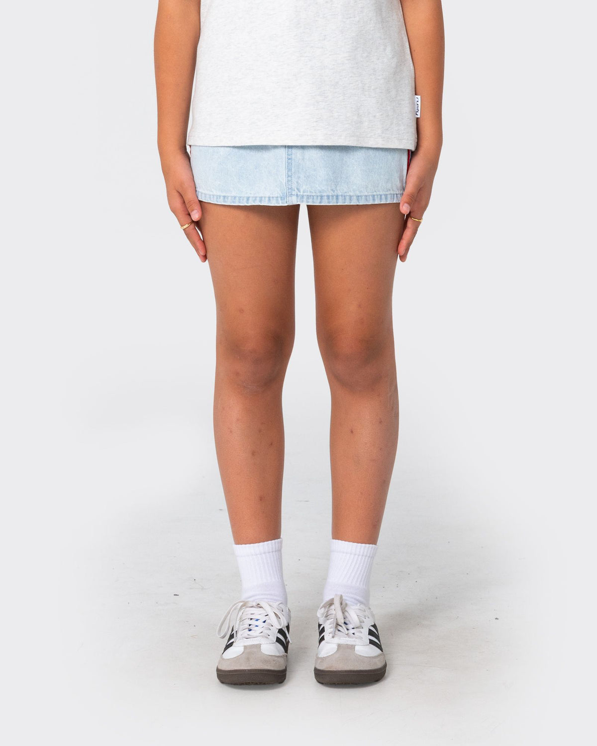 Girls Flip Mini Denim Skirt
