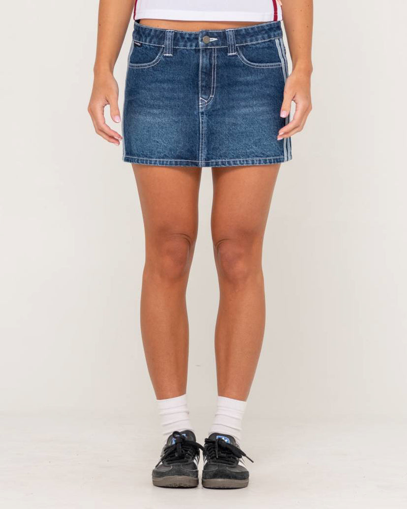 Flip Mommy DIY Low Rise Mini Denim Skirt