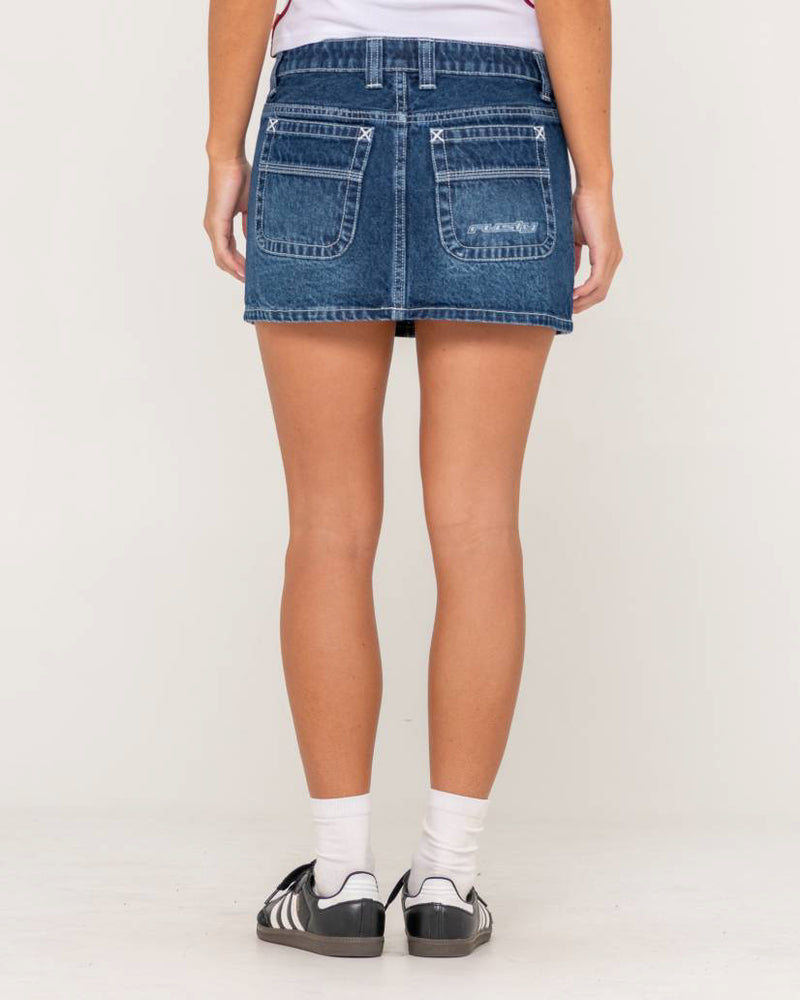 Flip Mommy DIY Low Rise Mini Denim Skirt