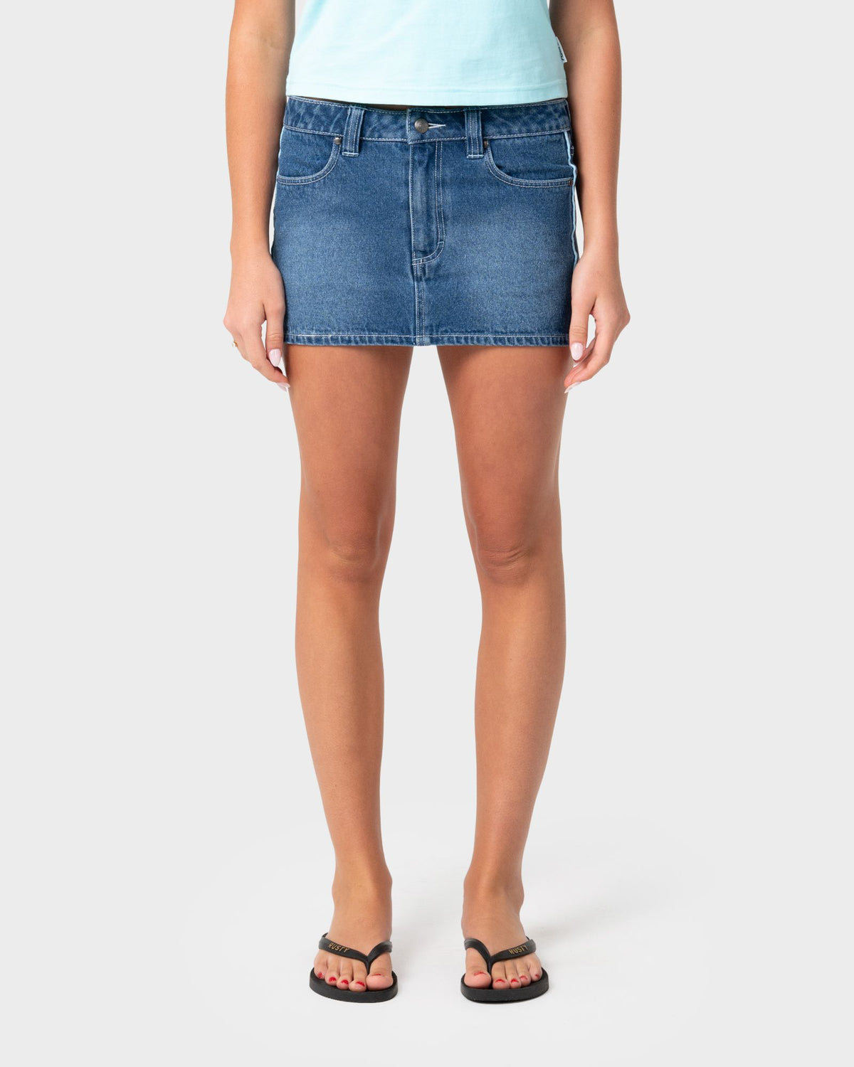 Flip Mommy Low Rise Mini Denim Skirt 2.0