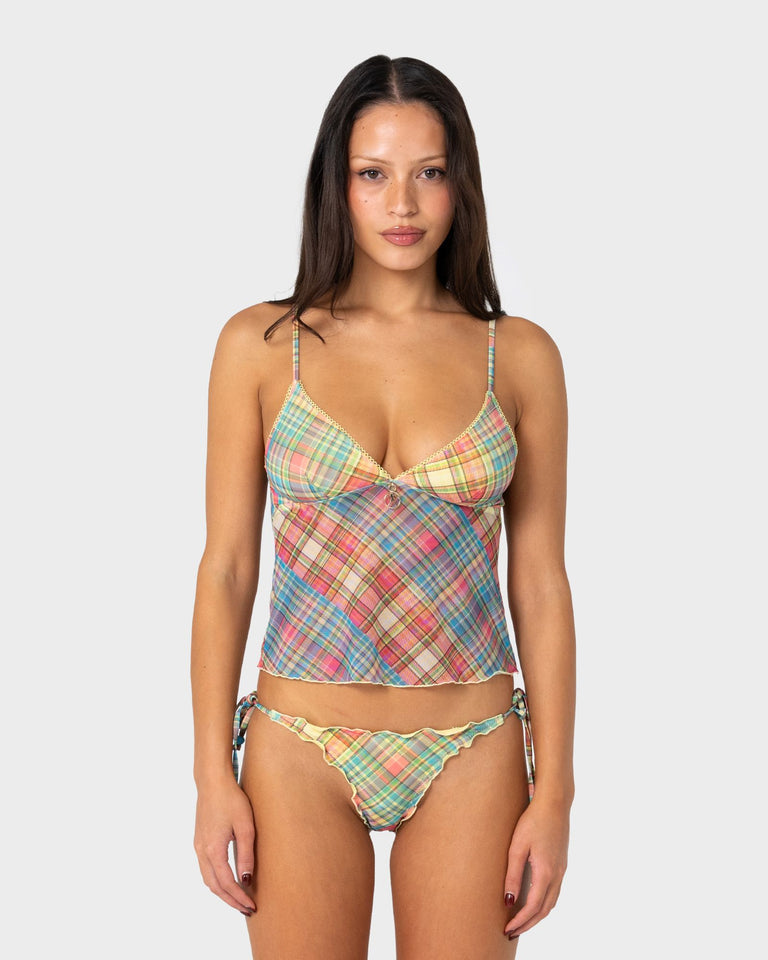 Check Moi Tankini Cami Top