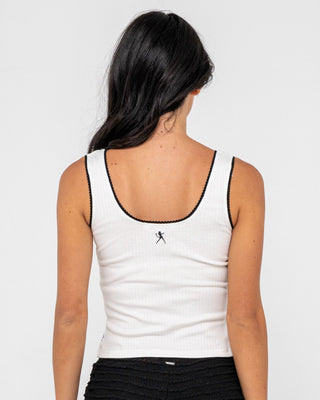 Cassian Ribbed Scoop Neck Singlet