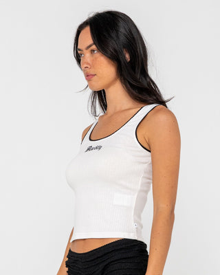 Cassian Ribbed Scoop Neck Singlet
