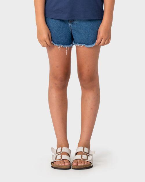 Girls Penny Kick Flare Denim Short