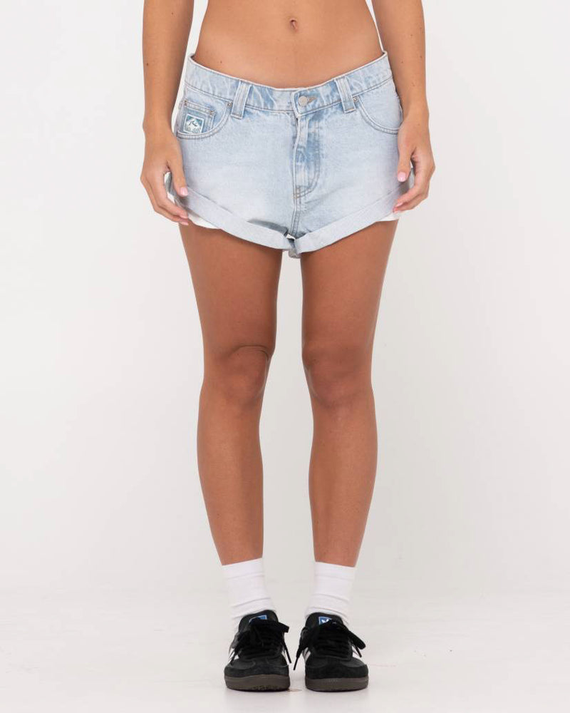 Pheonix Low Rise Denim Mini Short