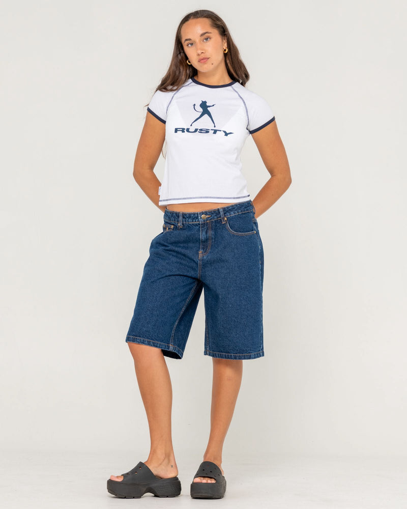 Bethany Baggy Low Rise Denim Jort