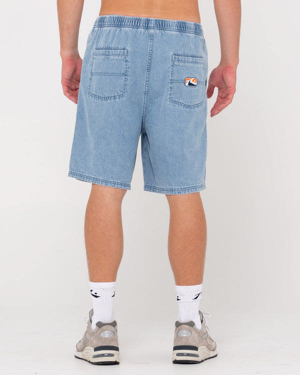 Manila Folder Denim Elastic Short