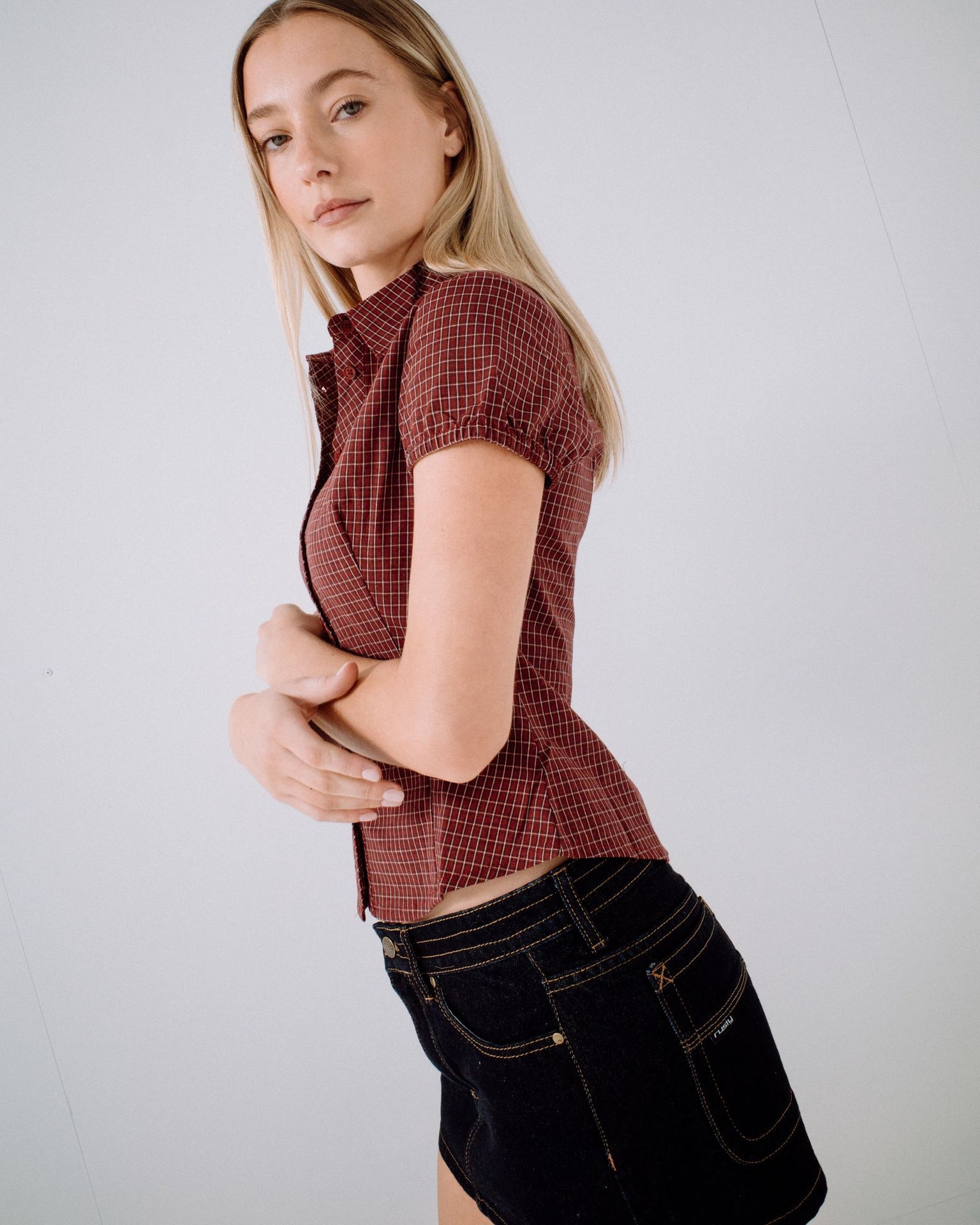 Missy May Check Shirt