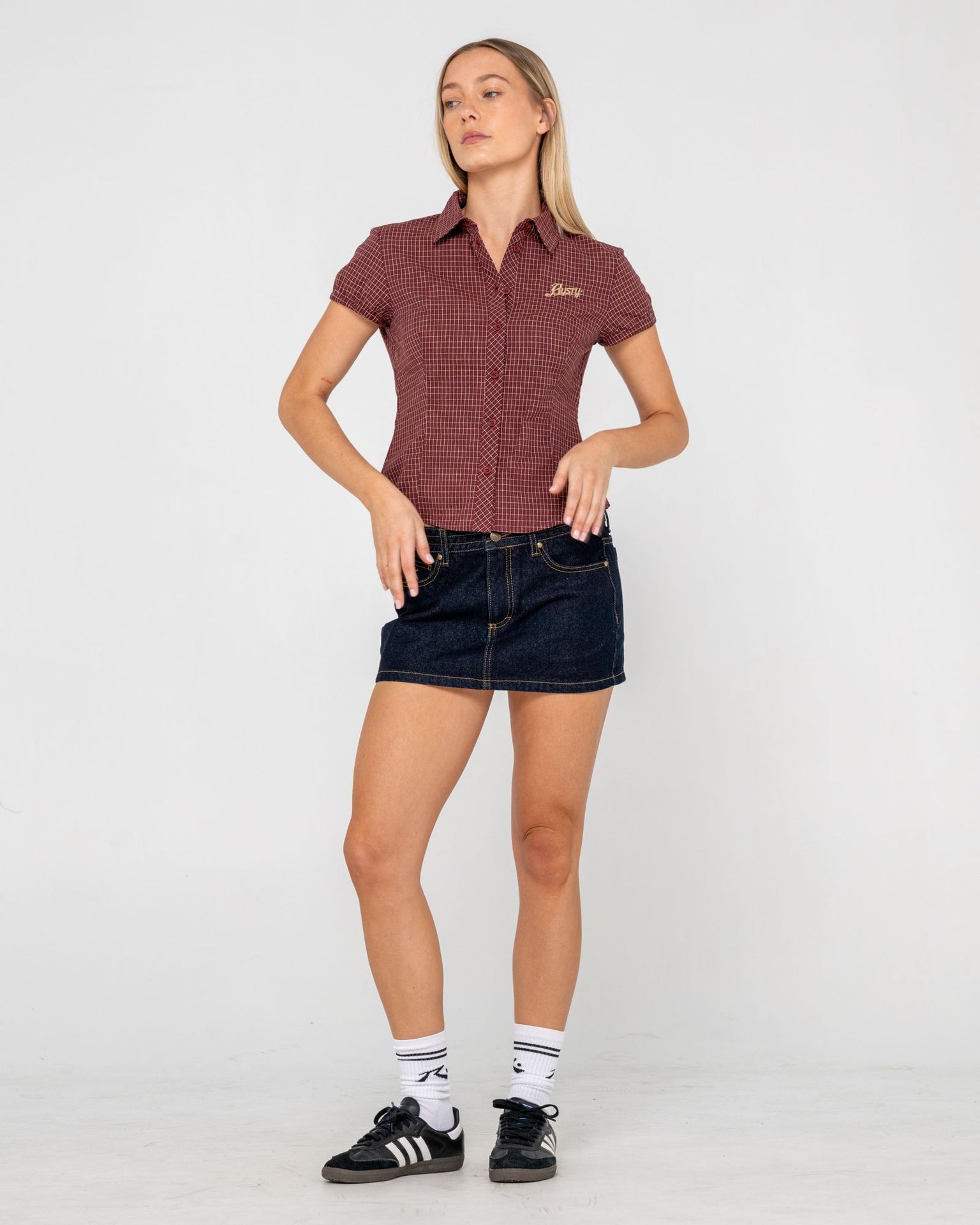 Missy May Check Shirt