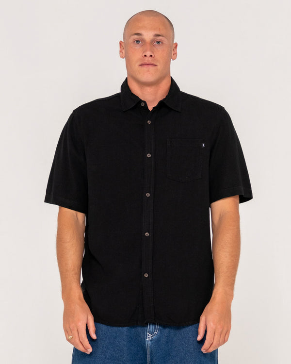 Overtone Short Sleeve Linen Shirt