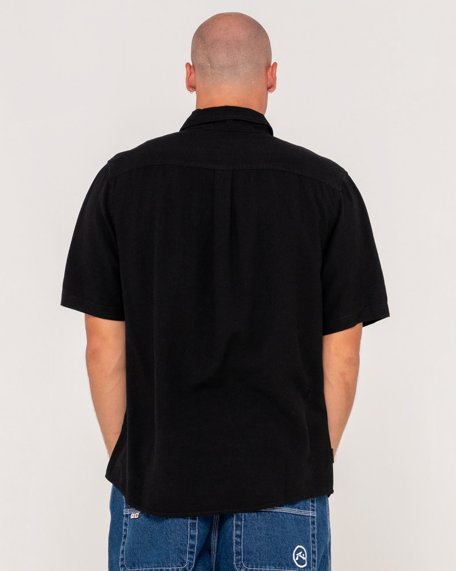 Overtone Short Sleeve Linen Shirt