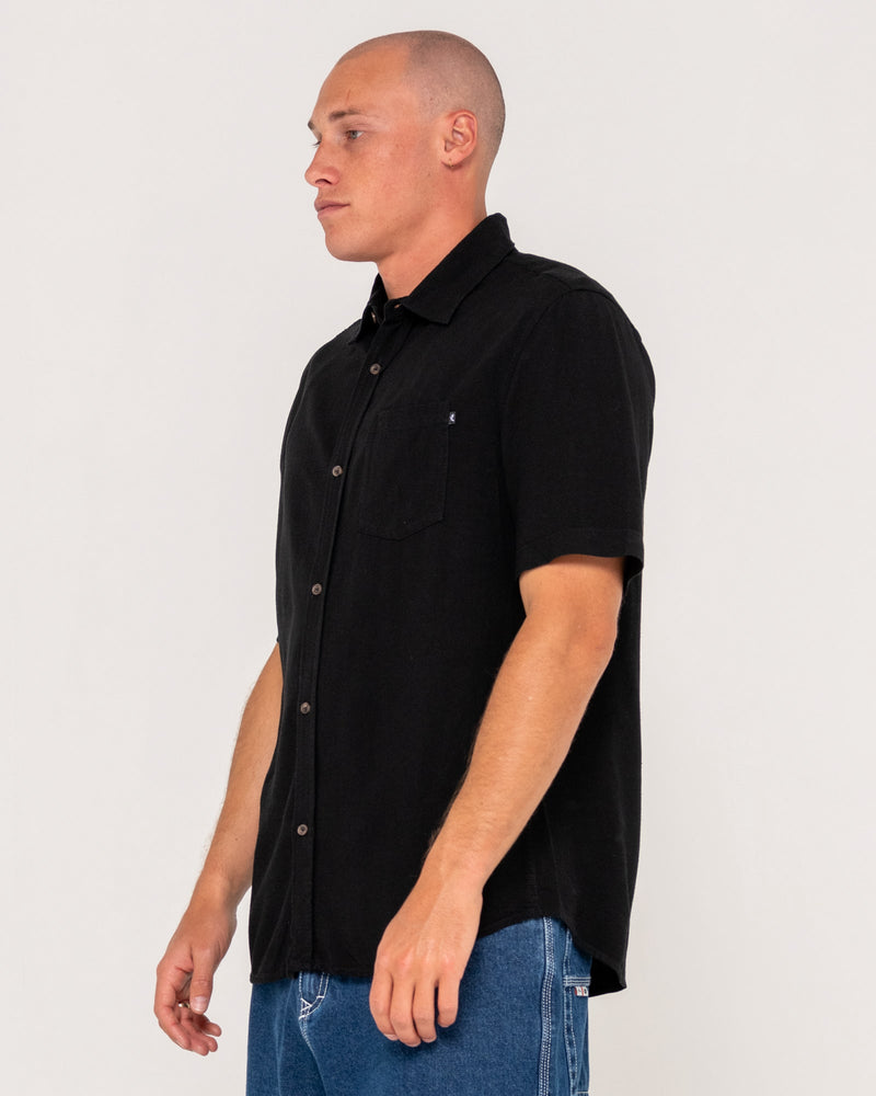 Overtone Short Sleeve Linen Shirt