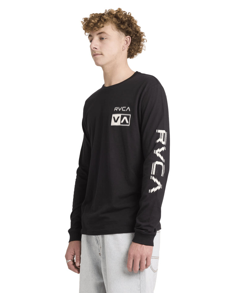 Big Rvca Glitch Long Sleeve Tee