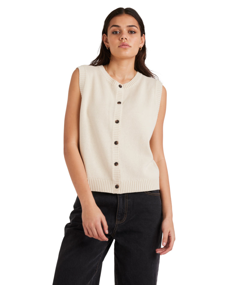 Button Thru Sweater Vest