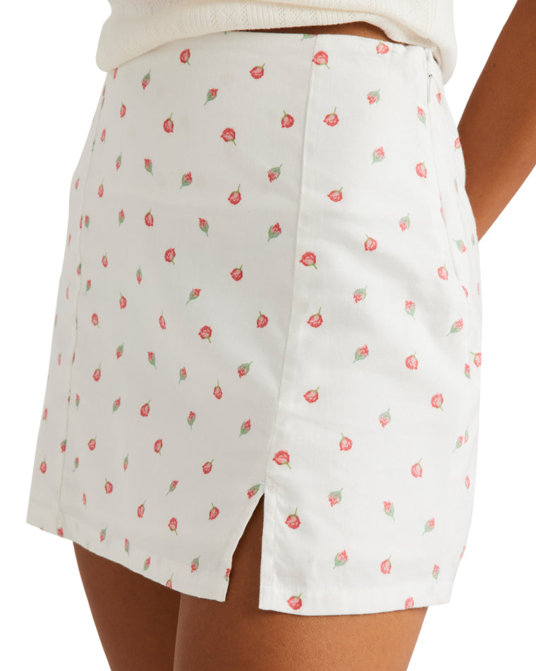 Rose Bud Mini Skirt