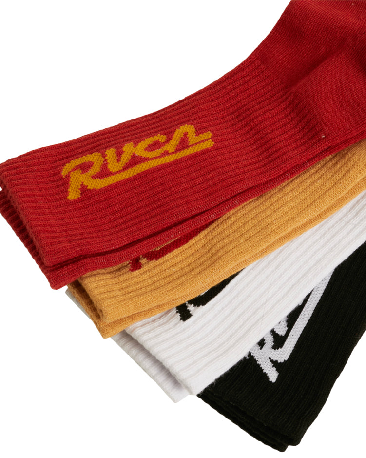 Rvca Seasonal Sock 4 Pack