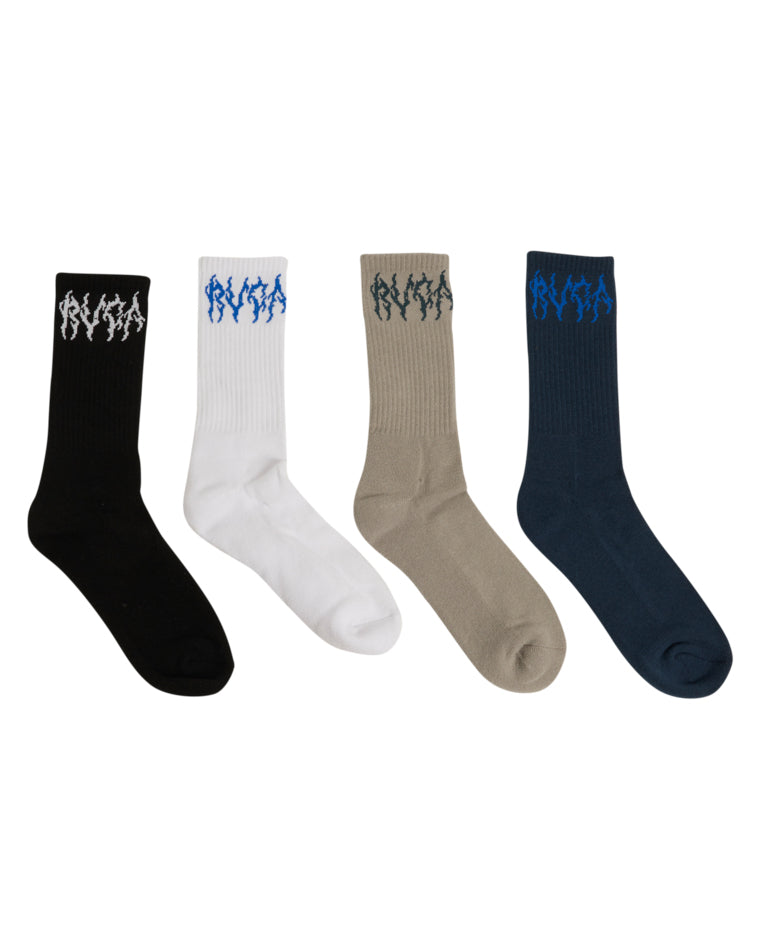 Rvca Seasonal Sock 4 Pack