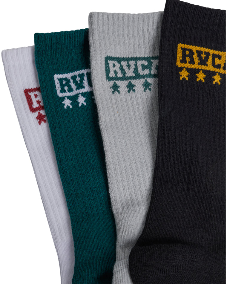 Rvca Seasonal Sock 4 Pack